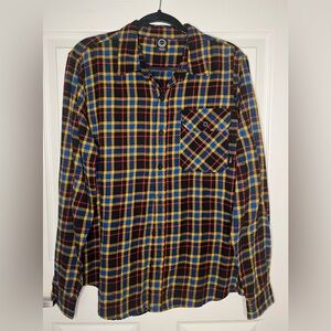 Neff plaid flannel shirt size large